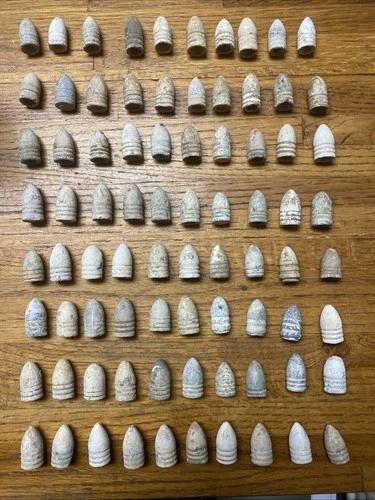 Civil War Confederate Three Ring Bullets 80 Various Types Dropped Dug MS TN AL