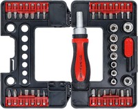 BGS DIY Bit-/SteckschlüSsel-Satz Mit Ratschen-Drehgriff FüR Bits 38-Tlg.