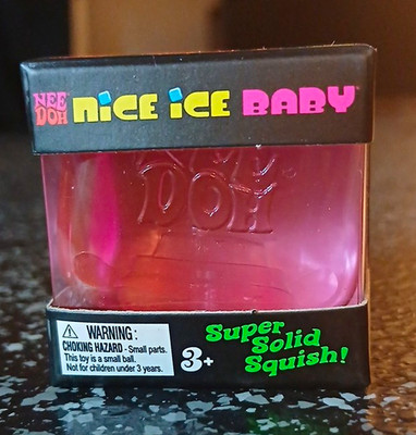Nee Doh Nice Ice Baby Tactile Squeeze Squish Toy Pink Ages 4+ 