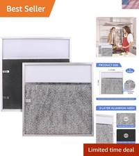 Aluminum Range Hood Filter with Light Lens - Perfect for Broan Models