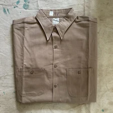 Vintage Deadstock  1940s JC Penney’s Top N Bottom Sanforized Work Shirt Size 17