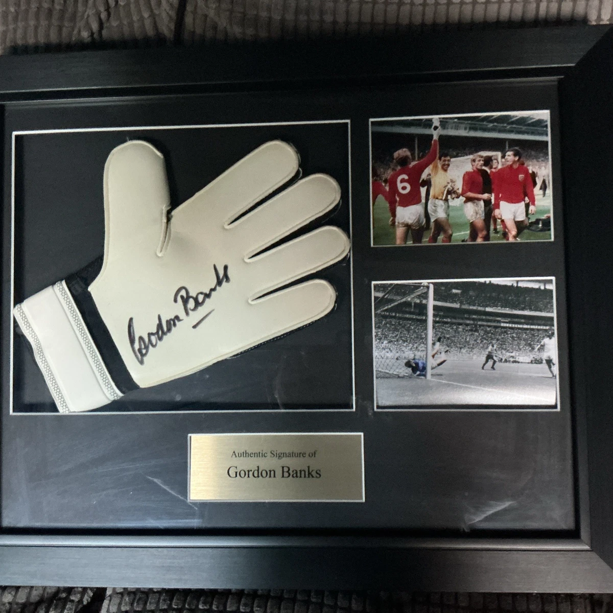 Photo Autographe Signée Gordon Banks - Format A4 Avec Certificat D'Authenticité - Cadeau Foot