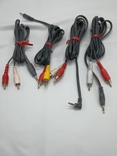 3.5 mm To 2 RCA Cables Male To Male Y Splitter Lot Of 4
