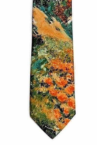 复古 Embassy 60 年代领带 Schwobilt 衣服 100% 聚酯纤维 状况完好 — 第 2/4 张图片