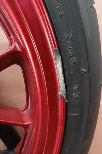 2006-2011 Kawasaki Ninja 1400 ZX14R ZX1400 Front Wheel Rim Tire 120/70 ZR17 - Picture 2 of 12