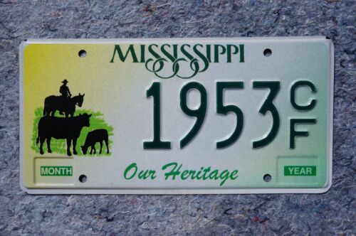Mississippi FARM License Plate - OUR HERITAGE # 1953 - Picture 2 of 3