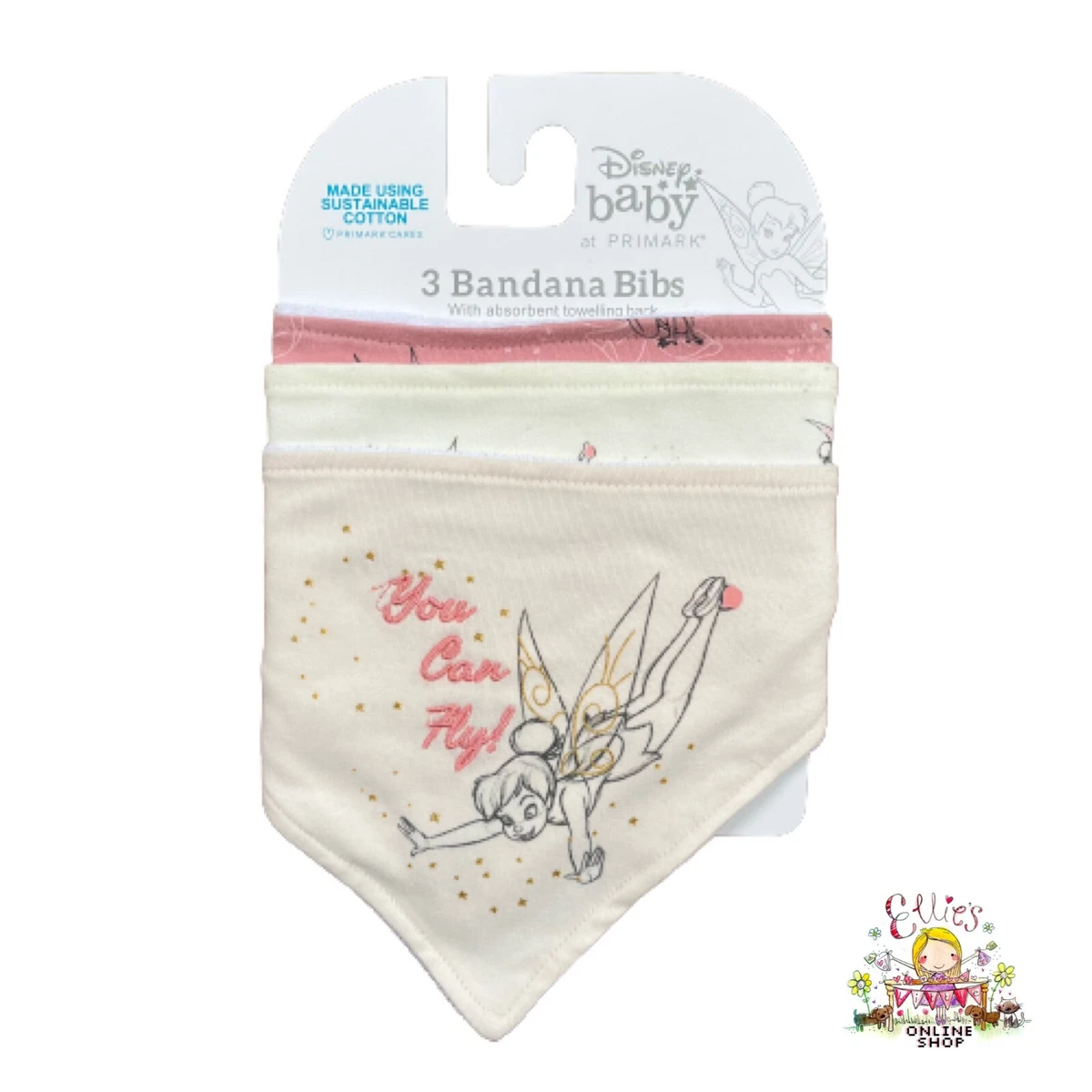 Baby Bibs Bandana Primark Disney Character Cloth Girls Boys Burp Cloth Multipack
