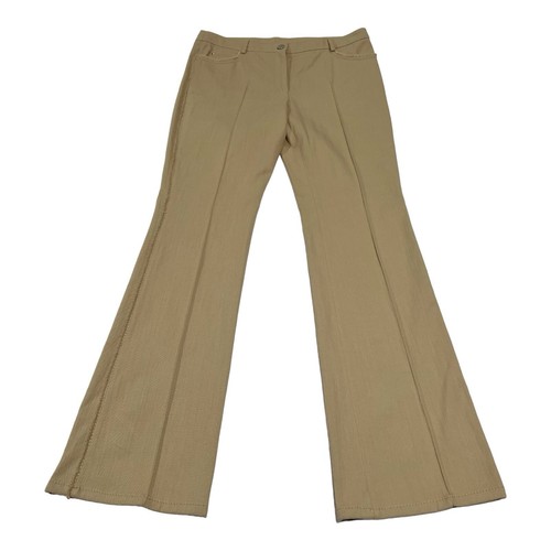 Akris Punto Pants White 5 Pocket Design High Rise Flat Front Flared Women's US10 - Picture 3 of 14