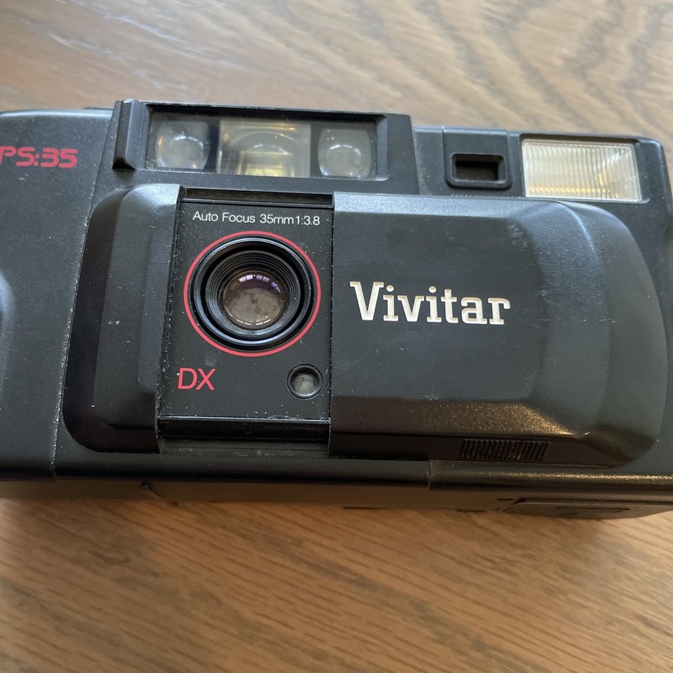 Vivitar PS 35 35mm Point & Shoot Film Camera Tested & Working Great