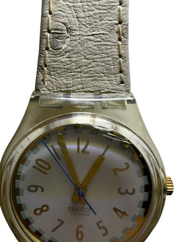 NOS 1992 Rare White Swiss Made Swatch Watch for Men and Women Rare Model 90s - Picture 3 of 9