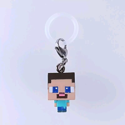 Steve Minecraft Marker Charm Accessory With Silicone Parts Bandai From Japan