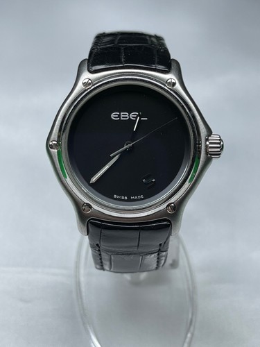 Ebel  1911 5 O’Clock Quartz Watch / Mens Watch / Black Dial / #9187241 - Afbeelding 1 van 7