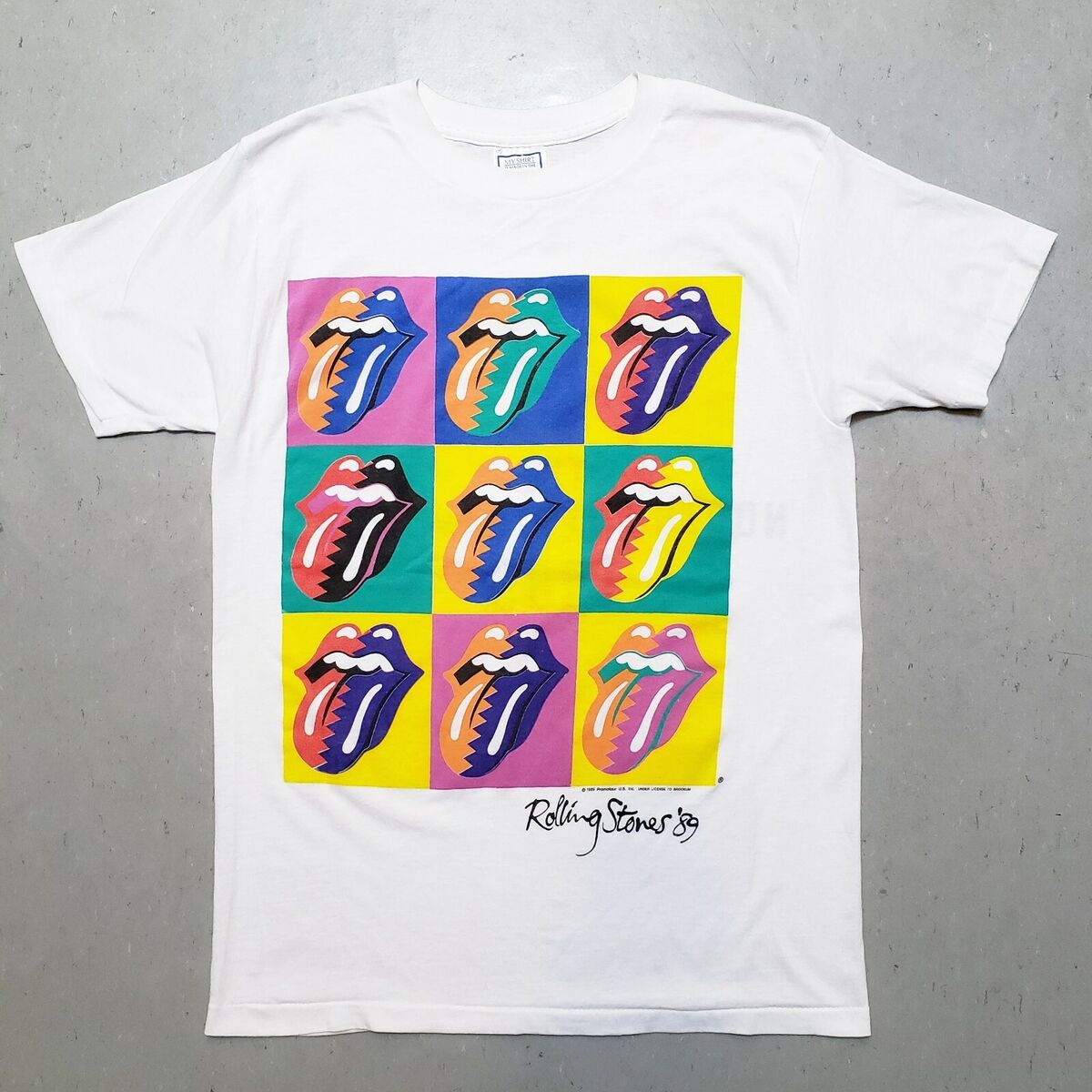 80s Rolling Stones Tour Tshirt Andy Warhol Sz L High Grade Single Needle MINT 80s Rolling Stones Tour Tshirt Andy Warhol Sz L High Grade Single Needle MINT