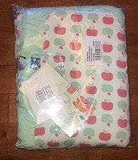 Kickee Pants Girl Natural Apples Ruffle Toddler Blanket New Bamboo Free Shipping