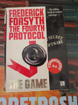 The Fourth Protocol (1986) Commodore 64 (Tape Box Manuals) working CIB
