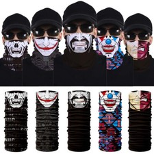 Balaclava Neck Gaiter Bandana Sun Scarf Tube Half Face Mask Skull Cover Headwear