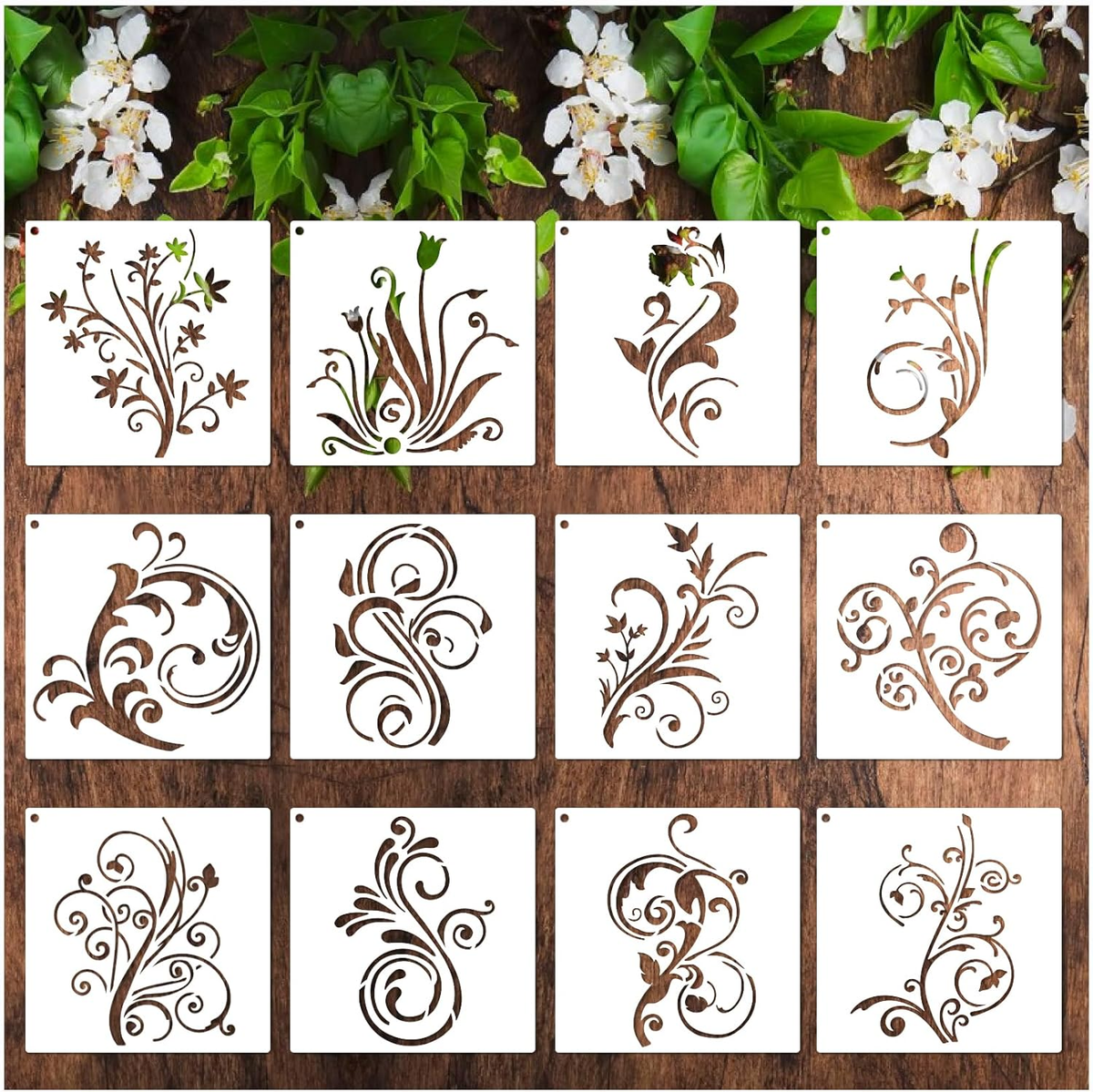 Flowers Stencils For Painting Furniture Decorative Flower Stencil