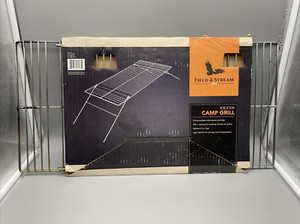 Field & Stream Camp Grill 24" x 12" x 6.5" High Legs Chrome Storable