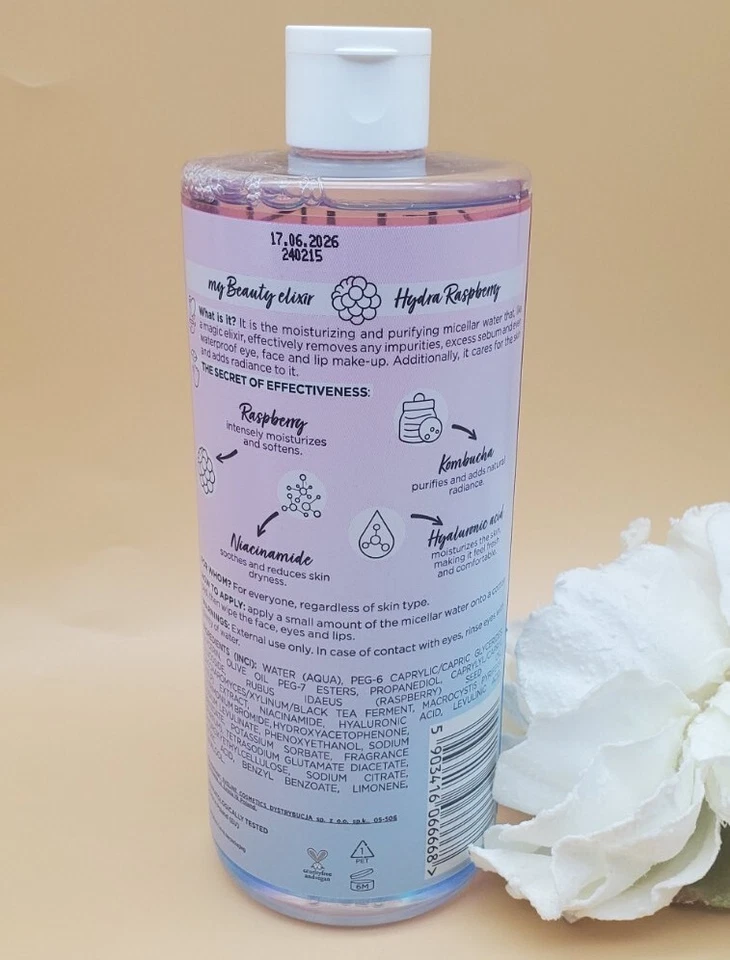 Eveline My Beauty Elixir Agua Micelar Hidratante y Purificante 16.9 fl Nueva Foto 3 de 4