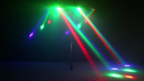 Spider Moving Head Disco Lights Effect 200W DJ Party Light RGBW 8LED DMX Stage - Video 1 of 1