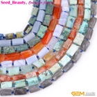 Freeform Tube Column Jasper Natural Quartz Beads For Jewelry Making 28pcs SD