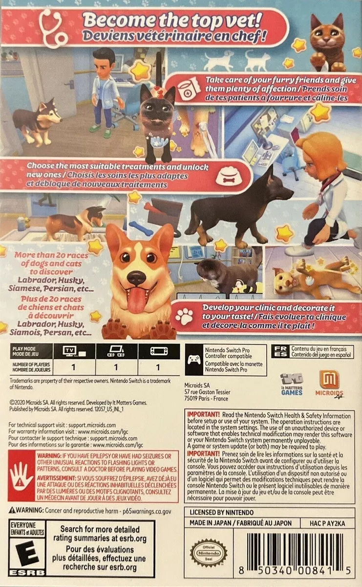 My Universe: Pet Clinic Cats & Dogs (Nintendo Switch) New