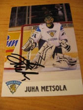Juha Metsola - Finland - SIGNED PHOTO   -  de
