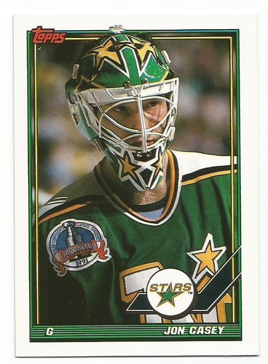 JON CASEY 1991-92 TOPPS CARD NM-MT+ CONDITION
