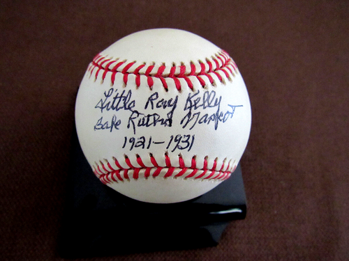 BABE RUTH'S MASCOT LITTLE RAY KELLY 1921-1931 YANKEES SIGNED AUTO BASEBALL JSA - Picture 3 of 3
