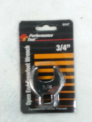 NEW Performance Tool 3/4 Open End Crowfoot Wrench W447