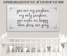 You Are My Sunshine - Large Canvas (Not Printed on Wood) - Stretched Canvas Art