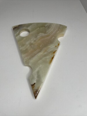 Ten Thousand Villages Onyx Cheese Board  Handmade Imported Luxury Decor A7