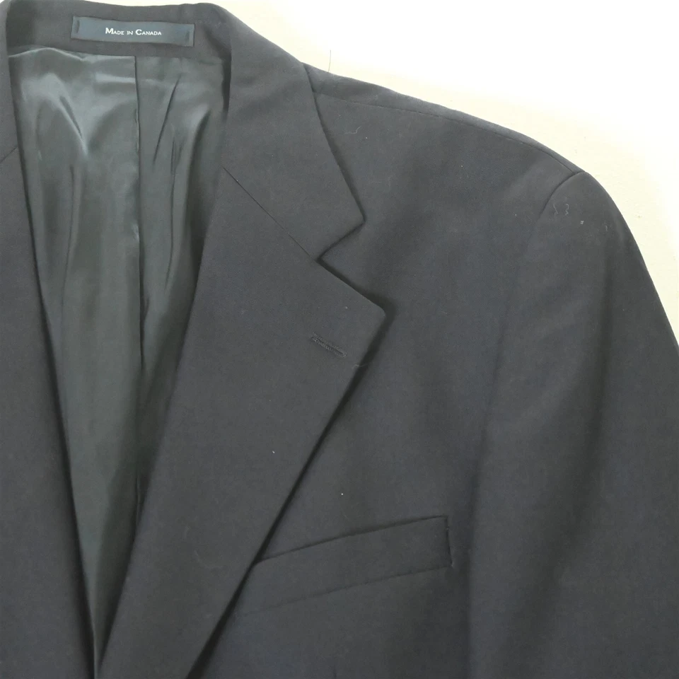Chaps Ralph Lauren 44R Navy Blue Gold Button 100% Wool Blazer Jacket Sport Coat - Image 2 of 4
