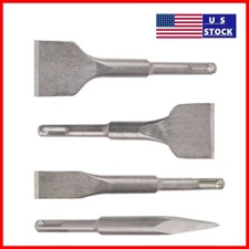 SDS PLUS Rotery Hammer Chisel Masonry Bit Flat Point Groove For Tile Concrete