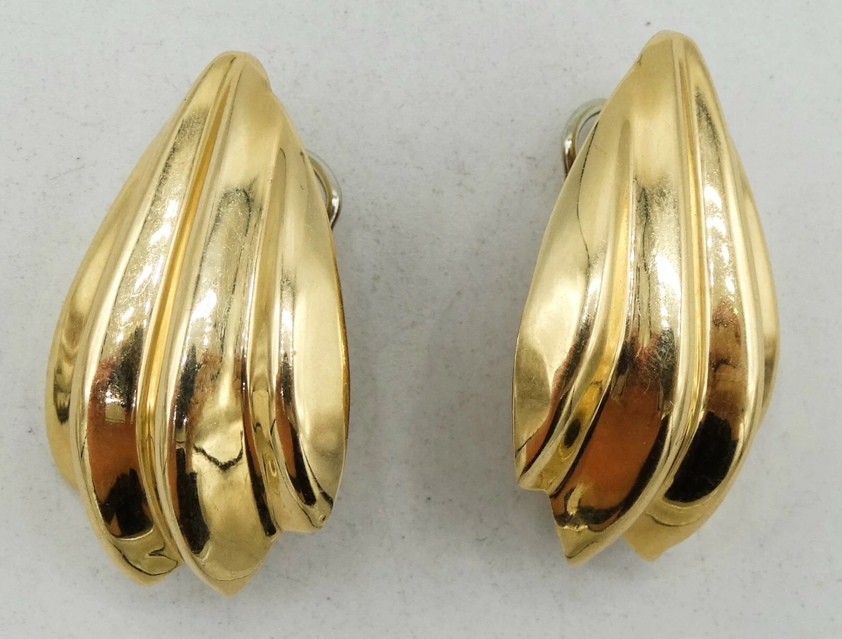 14k gold french clip earrings online