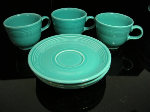 Homer Laughlin Fiesta Ware Turquoise Post-1986 Dinnerware. From $1.95 Per Piece