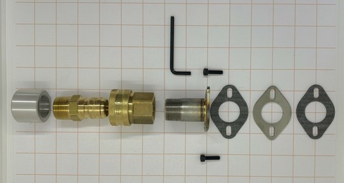 Placa de cubierta GenExhaust para Champion #90A 1-1/2" QD acero exhst ext 2 pies - Imagen 2 de 5