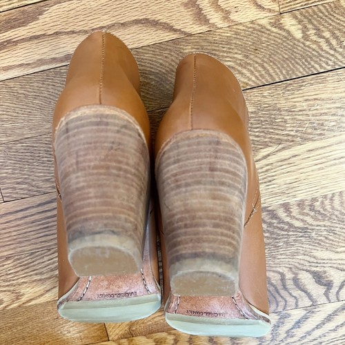 Rachel Comey Ankle Booties in Whiskey Natural Size 6 Leather Slip on 3” Heel - Picture 8 of 9