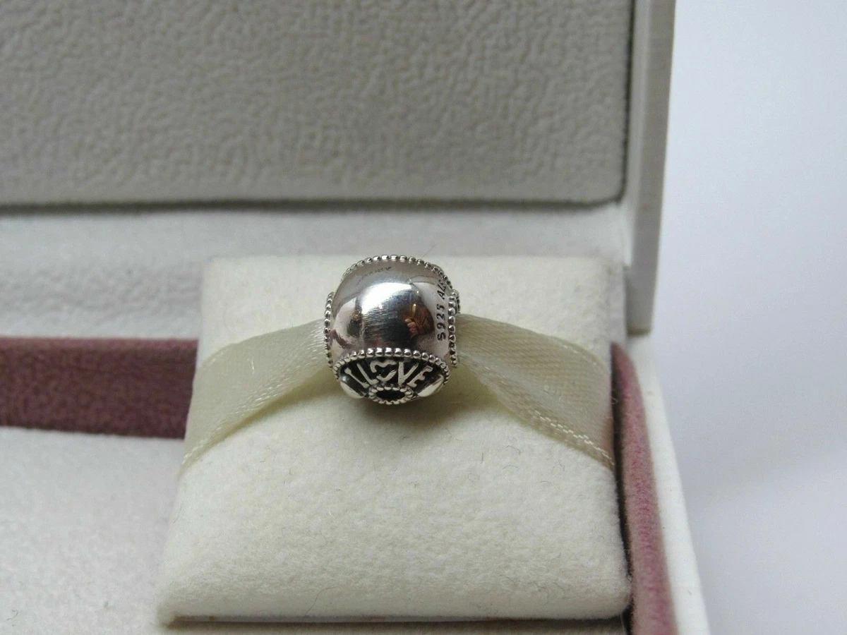 GENUINE PANDORA 925 ALE STERLING Talk About Love Charm 796601 NEW 100