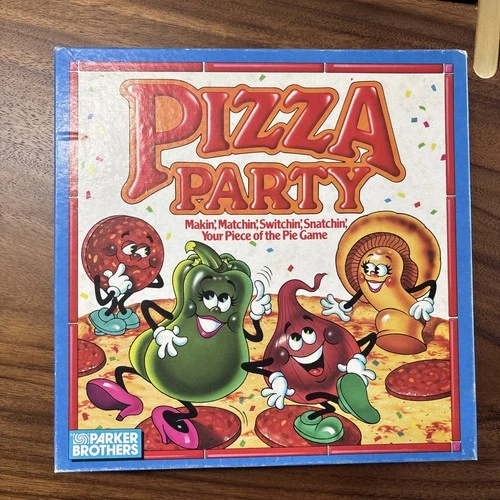 Vintage Pizza Party Board Game 1986 Parker Brothers Kids Match Game W/All Pieces