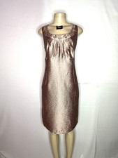 R M RICHARDS PINK MAUVE SLEEVELESS JEWELED NECKLINE DRESS SZ 16