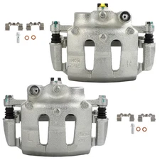 Front Pair For 1998-2004 Nissan Frontier I4 2.4L Brake Calipers w/ Bracket