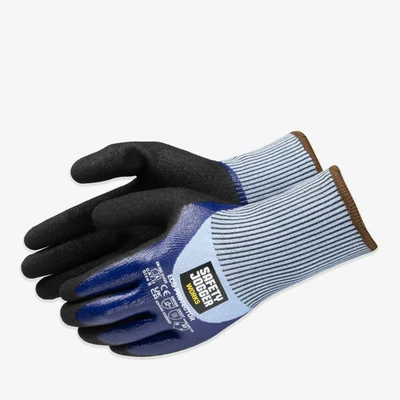 Schnittfester HPPE-Handschuh Schnittschutz mit doppelter Nitrilbeschichtung - Bild 1 von 3