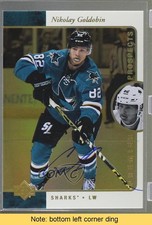 2015-16 SP Authentic 1995-96 Retro Gold Nikolay Goldobin #R54 Auto READ 0c3