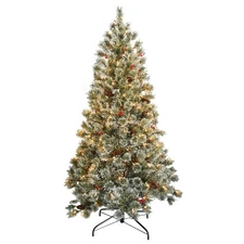 6 ft. Pre-Lit Cashmere Tree with Clear Lights, Plug-In