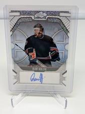 2025 Leaf Metal Hockey Legends Olaf Kolzig Silver Shimmer Acetate #'d 3/5 AUTO
