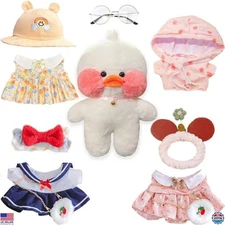 Cute Plushies 3 Kawaii Duck Outfits 10 Pcs Accessories for Girls Teens Toys