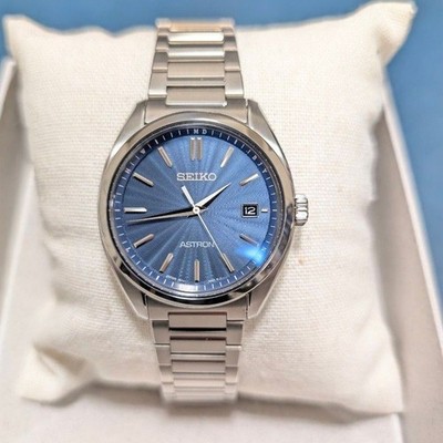 SEIKO ASTRON ORIGIN SBXY031 Blue Titanium Solar Power Save Men Watch w/Box