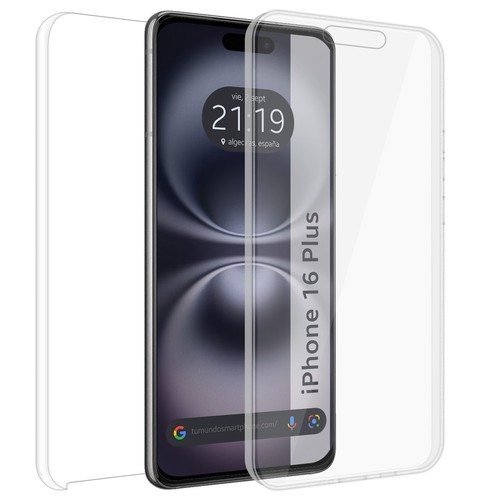 Custodia per telefono trasparente antiurto 360 per iPhone 16 15 13 12 14 11 Pro Max X XS XR 7 8 Plus Cover Obiettivo della fotocamera Protezione completa