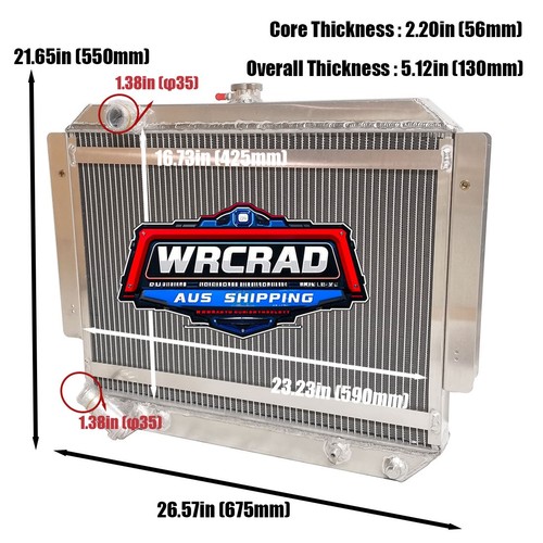 2-rows Full Aluminum Radiator For Mitsubishi Pajero NA NH NJ NK NL 1991-1997 AT - Picture 2 of 8